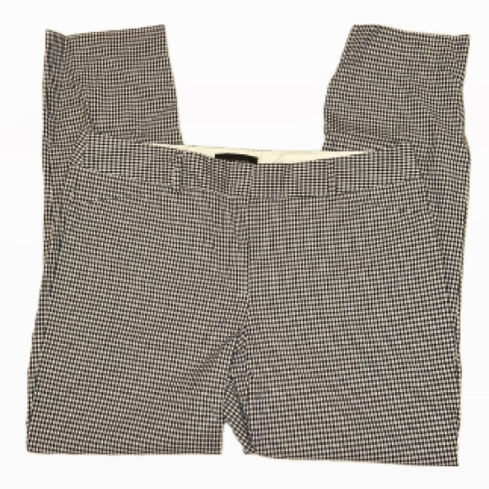 Talbots Navy & White Check Pants Size 12